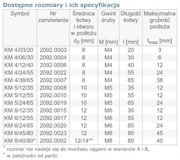 ШПИЛЬКИ MOLLY СТАЛЬНЫЕ ШПИЛЬКИ ДЛЯ ДОСОК GKY 4x40 100 шт.