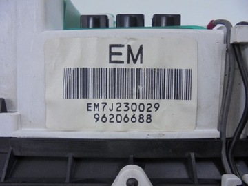 DAEWOO LEGANZA PŘÍSTROJOVÁ DESKA BUDÍKY 2.0B 4D 96206688 EM