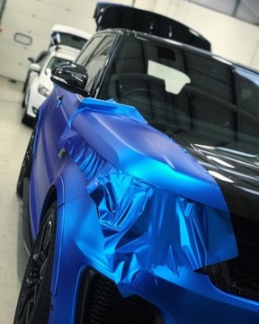 ШПОН ПЛЕНКА МАТОВЫЙ ХРОМ СИНИЙ САТИНОВЫЙ ЖЕМЧУГ