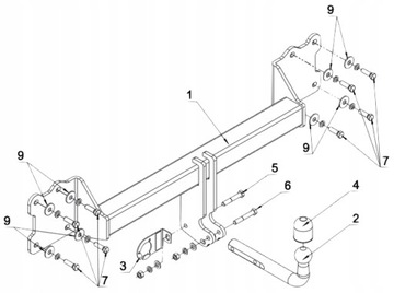 SPOLEHLIVÝ 3500KG NOVÝ ZAŘÍZENÍ(HÁK) TÁŽNÝ AUDI Q7 OD2015