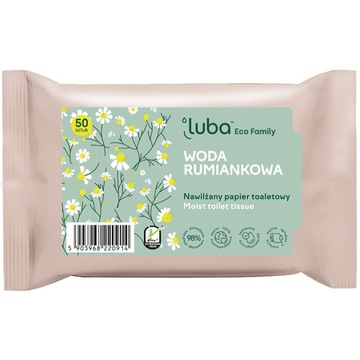 PAPIER TOALETOWY NAWILŻANY WODA RUMIANKOW 50szt