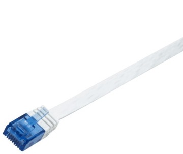 PŁASKI kabel sieciowy LAN RJ45 patchcord CAT5e 10m