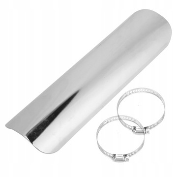 Хромированный теплозащитный экран выхлопной трубы для