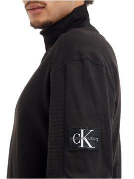 CALVIN KLEIN MĘSKI GOLF BADGE WAFFLE BLACK r. M