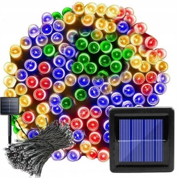 Girlanda Solarna do ogrodu 100LED Multikolor