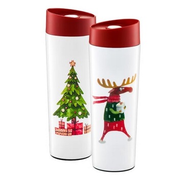 Термокружка Праздничный Снеговик 350 мл AMBITION