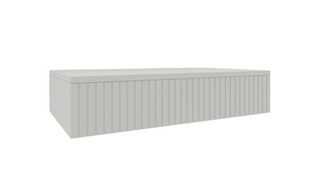 Toaletka wisząca RIVA konsola KASZMIR beż szuflada tip-on ryfle 70cm biurko