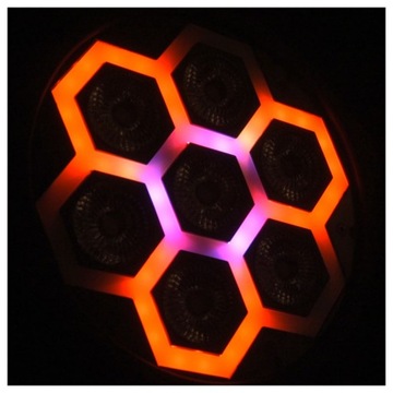 Прожектор для сцены PAR с эффектом LIGHT4ME FRAME PAR 7x12 LED RGBW
