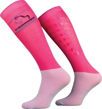 Skarpetki jeździeckie MONDO-CALZA techniczne różowe S