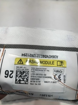 ПОДУШКА БЕЗОПАСНОСТИ СИДЕНЬЯ ПРАВОГО PUMA II MK2 19-