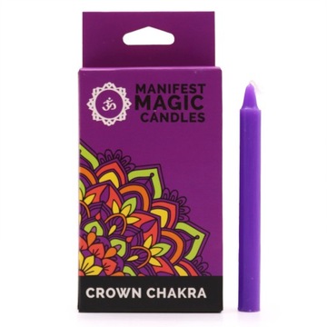 Zestaw 12 Magicznych Świec - Czakra Korony