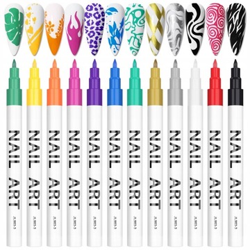 ZESTAW OZDÓB DO PAZNOKCI NAIL ART 3D PAINT PEN