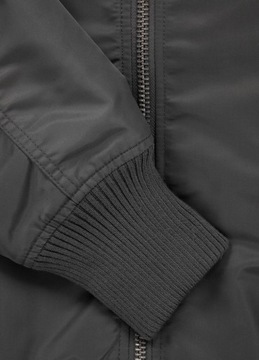 МУЖСКАЯ ВЕСЕННЯЯ КУРТКА PITBULL БЕЗ КАПЮШОНА MA-1 ЛОГОТИП 2 ГРАФИТ РАЗМЕР L