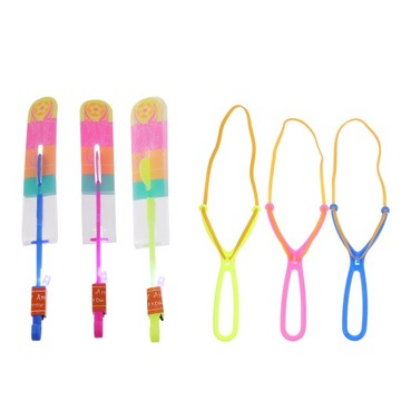12Pcs Amazing Led Light Elastic Arrow Helicopter