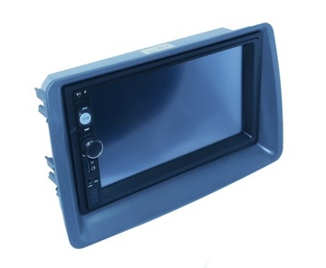 Рамка магнитолы Fiat Panda 2003-2012 2DIN Серая