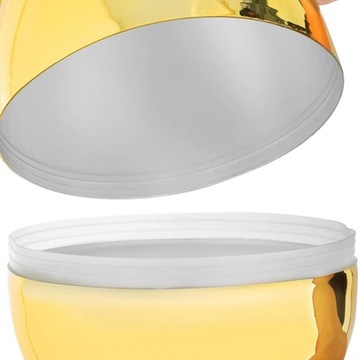 10-дюймовое пасхальное яйцо с начинкой, гигантское пасхальное яйцо, яичная скорлупа 2x10,5x15 см, позолоченная