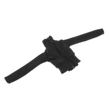 миниатюрная одежда на фигуру 1/6 черного цвета.