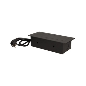 Gniazdo, Listwa Elektryc blatowe Orno czarny OR-AE