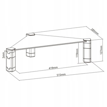 СТЕКЛЯННАЯ ПОДСТАВКА ДЛЯ МОНИТОРА LATPOP BYDGOSZCZ