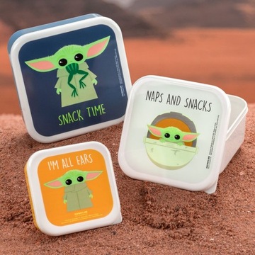 3x Pudełko śniadaniowe Star Tras The Mandalorian Lunch Box Śniadanówka
