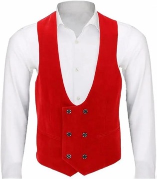 Men's Velvet Suit Vest Formal Dress Vest Slim Fit