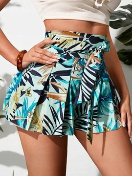 SHEIN KOLOROWA SPÓDNICO-SPODENKI PASEK M 546 K70