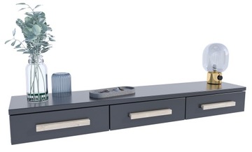 ПОДВЕСНАЯ КОНСОЛЬ НАСТЕННАЯ КОММЕРЧЕСКАЯ ЧЕРНАЯ = ЯЩИКИ