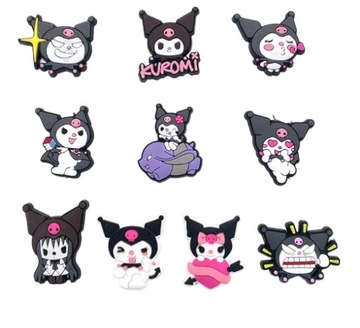 PINY PRZYPINKI DO BUTÓW CROCS WPINKI Hello Kitty Kuromi 10 sztuk nr 4