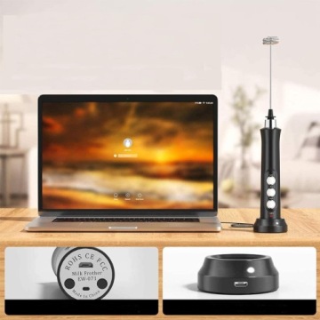 ЭЛЕКТРИЧЕСКИЙ СМЕСИТЕЛЬ ДЛЯ ВСТАВКИ МОЛОКА КОФЕ WHIDER 3В1 МОЩНЫЙ ЭФФЕКТИВНЫЙ