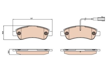 TRW GDB2068 Zestaw klocków hamulcowych