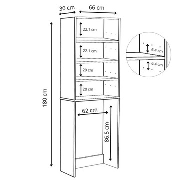 Комплект мебели для ванной комнаты Gold Craft, подвесной шкаф, книжный шкаф, столб