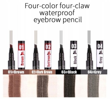 Waterproof Natural Eyebrow Pen Four-claw Eye