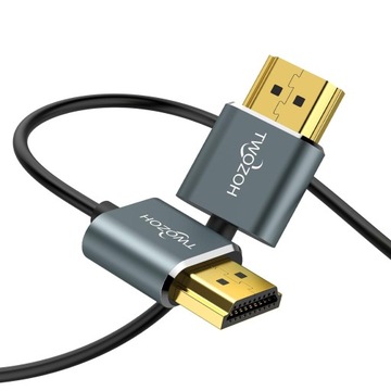 Ultra cienki kabel HDMI do HDMI 3M, kabel Hyper Slim HDMI 2.0, ekstremalnie