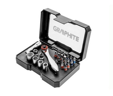 ZESTAW BITÓW 26 SZT GRAPHITE