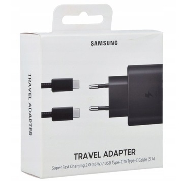 Зарядное устройство SAMSUNG SUPER FAST CHARGING 45 Вт, 3 А, TYPE-C