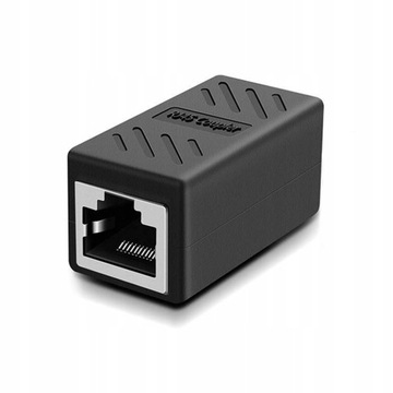 РАЗЪЕМ АДАПТЕРА РАСШИРЕНИЯ СЕТИ РАЗЪЕМ 2X RJ-45 LAN, ЧЕРНЫЙ