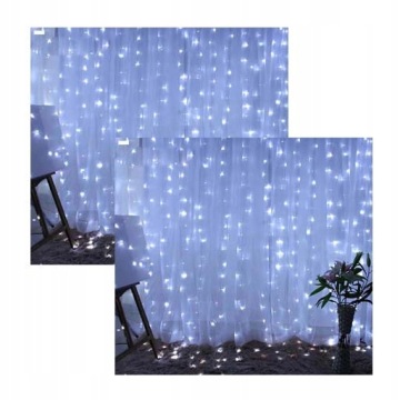 СВЕТОВАЯ ЗАВЕСА 200LED ЛАМП УДАЛЕННАЯ ГИРЛАНД 3х2м