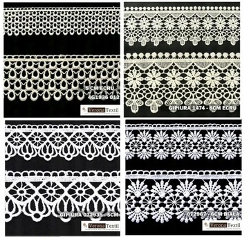 ШТОРА КРУЖЕВНАЯ ГИПУРА КОЖА 13М БЕЛЫЙ+КРЕМОВЫЙ+СЕРЫЙ