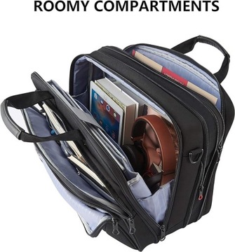 СУМКА ДЛЯ НОУТБУКА BUSINESS СУМКА НА РЕМЕНЬ BUSINESS 17,3 дюйма KROSER черная