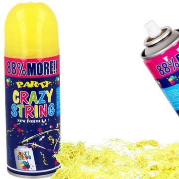SERPENTYNA KONFETTI W SPRAYU PARTY URODZINY 250m