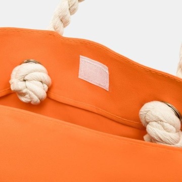 ЖЕНСКАЯ ОРАНЖЕВАЯ ПЛЯЖНАЯ СУМКА Большая сумка для пляжа