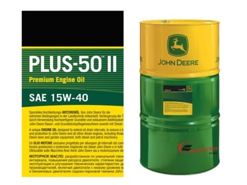Olej silnikowy John Deere Plus 50 II 15W-40 209L Do Ciągników Maszyn Beczka