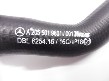 MERCEDES C W205 TRUBKA PŘÍVOD CHLADIČŮ A2055019801