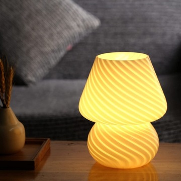 LAMPA STOŁOWA MUSHROOM DEKORACYJNE OŚWIETLENIE MUSHROOM PÓŁPRZEZROCZYSTE