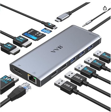 VVB Hub Adapter USB Multi-Port 14 w 1- wszystko w jednym miejscu