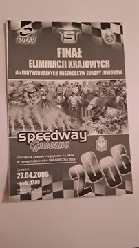 IME JUNIORÓW - START GNIEZNO 27-04-2006 - PROGRAM ŻUŻLOWY CZYSTY
