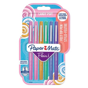 Flamaster Paper Mate Flair Candy Pop 6 szt.