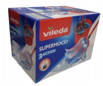 Ведро Vileda SuperMocio 3 Action и полосковая швабра