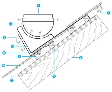 Скамейка трубочиста 120 см для керамической черепицы