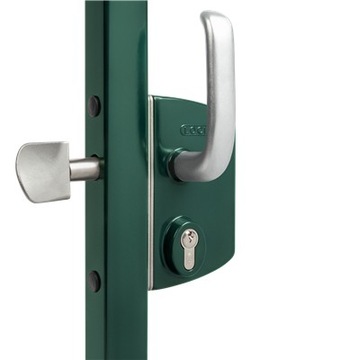 Zamek do bram przesuwnych Zielony Locinox 60mm
